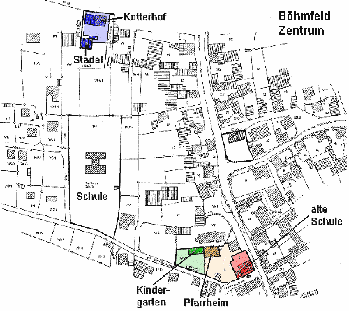 Lageplan von Bhmfeld Ortsmitte