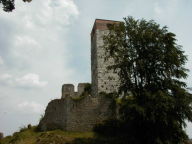 Burgruine mit ihrem Bergfried
